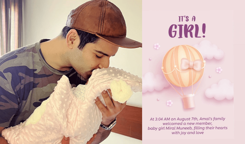 Aiman Khan and Muneeb Butt Welcome Second Daughter, Miral Muneeb, into Their Family