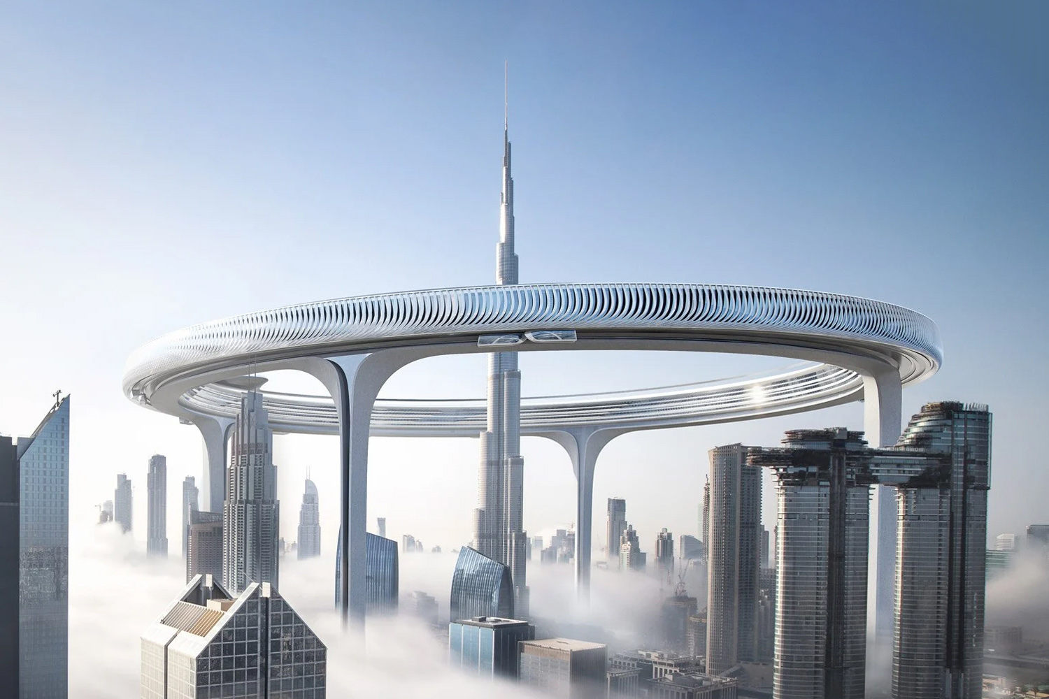 Giant Ring Around Burj Khalifa: A Futuristic Vision by Znera Space