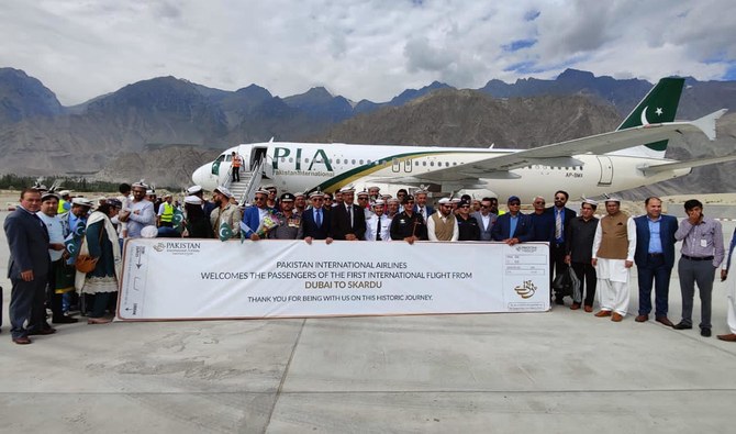 PIA's Historic Flight: Dubai to Skardu on Independence Day