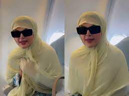 Indian Actress Rakhi Sawant Performing Umrah