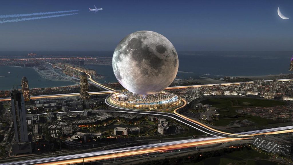 Dubai Unveils $5 Billion Moon-Shaped Sphere on Palm Jebel Ali Islands