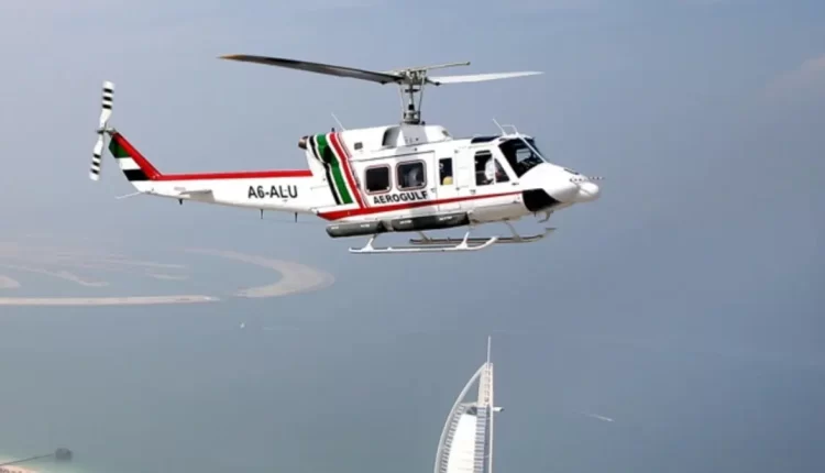 A Helicopter Taking Off from Dubai Crashed into the Sea, Pilot Missing