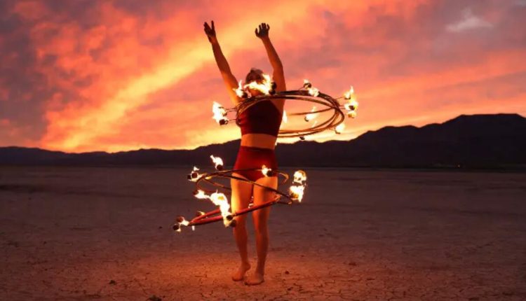 US Circus Performer Grace Good Sets Fire Hooping World Record for Guinness 2024 Edition