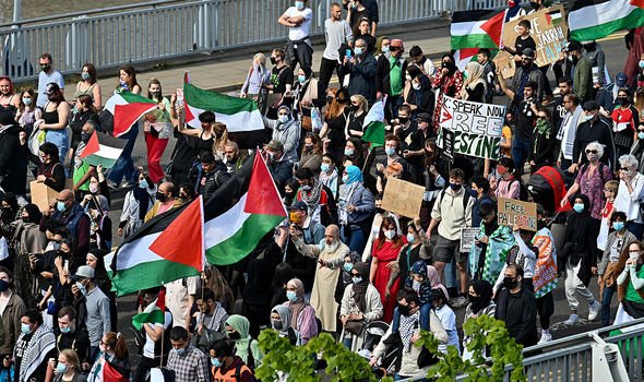 دنیا بھر میں اسرائیل اور فلسطین کے معاملات کیلئے احتجاجی ریلیاں